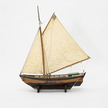 A boat model, "Elisabet Blidö", mid/second half of the 20th century.