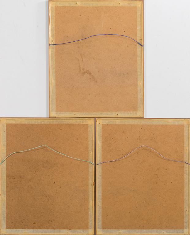 ESAIAS THORÉN, 3 kpl, litografeja, signeerattu ja päivätty E. Thorén 1935-38.