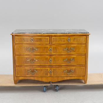 A 18th century chest of drawers.