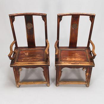 Nojatuolipari. Kiina, myöhäinen Qing-dynastia (1664-1912).