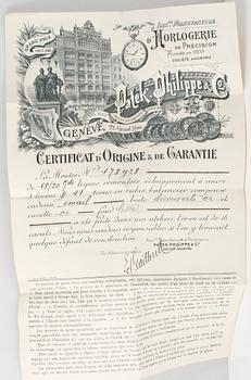 FICKUR, 18 K guld, Patek Philippe & Co, Genève. Total vikt 92 g.