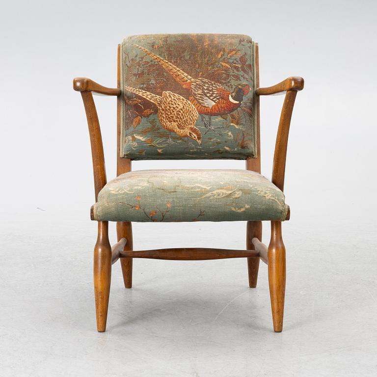Josef Frank, karmstol, modell "3638" Firma Svenskt Tenn, 1940-tal.