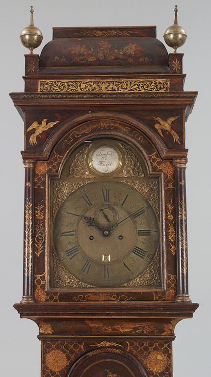 An English 18th century long-case clock by John Dewe London.