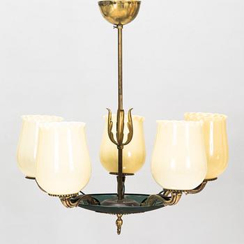 Paavo Tynell, taklampa, modell 1374, Taito 1930-40-tal.