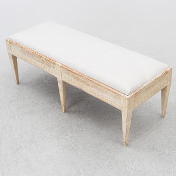 Bench, Gustavian, early 19th century.