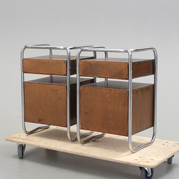 NATTDUKSBORD, ett par, funkis, 1930/40-tal.