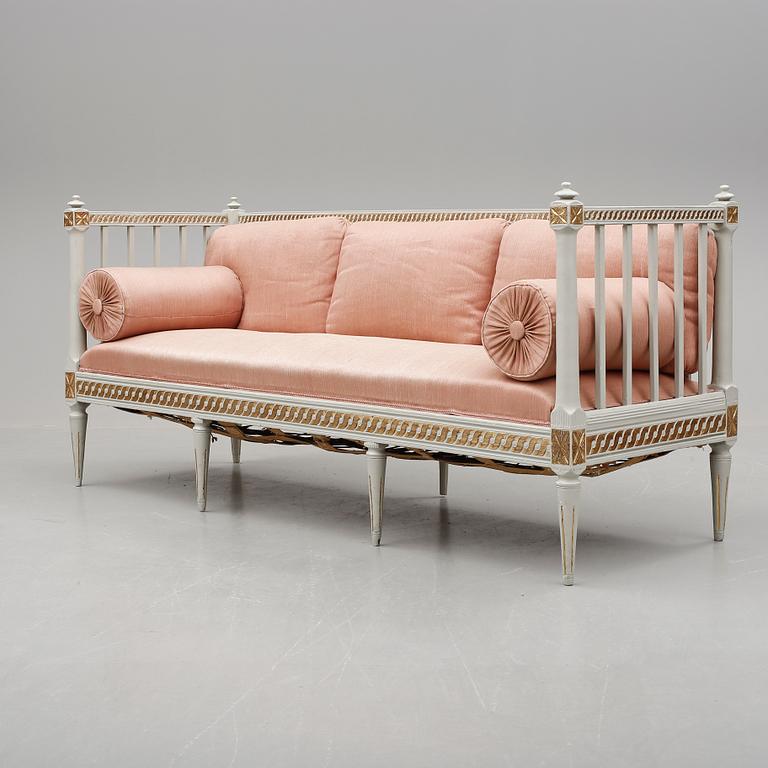 SOFFA, gustaviansk, omkring år 1800.