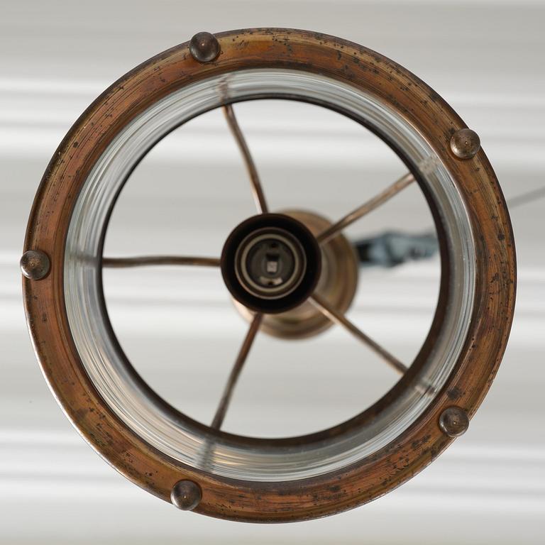 Harald Notini, a ceiling lamp model "6051", Arvid Böhlmarks Lampfabrik, Stockholm, 1920s-30s.