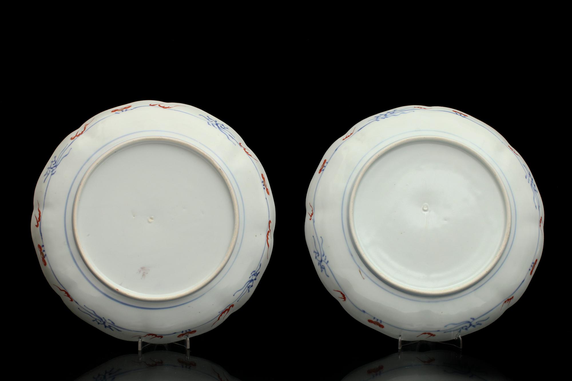 SKÅLFAT, 4 + 1 st, porslin, Imari, Japan, 1900-talets första hälft.