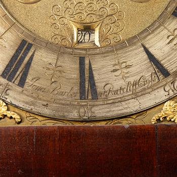 Longcase clock, Jonas Barber, Ratclif Cross, London, 18th century.