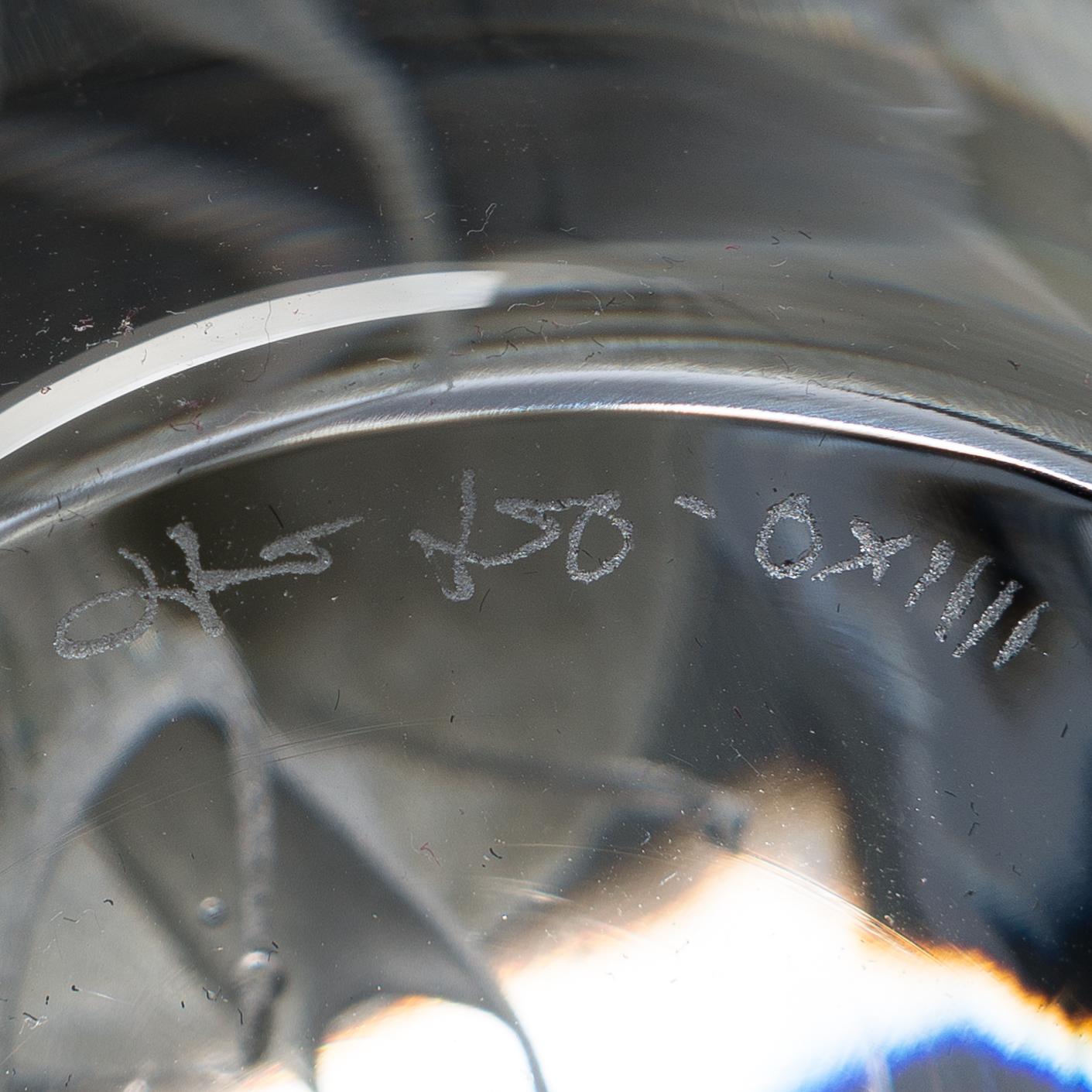 Joonas Laakso, a glass sculpture signed J. Laakso OXIIII.