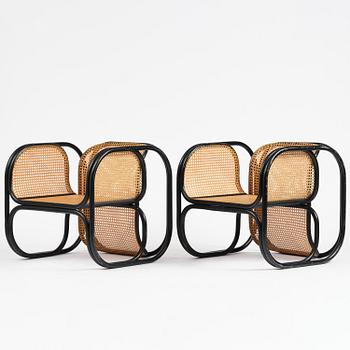 Jan Bocan, fåtöljer, ett par, Thonet, utförda för Tjeckoslovakiska ambassaden, Stockholm, 1972.