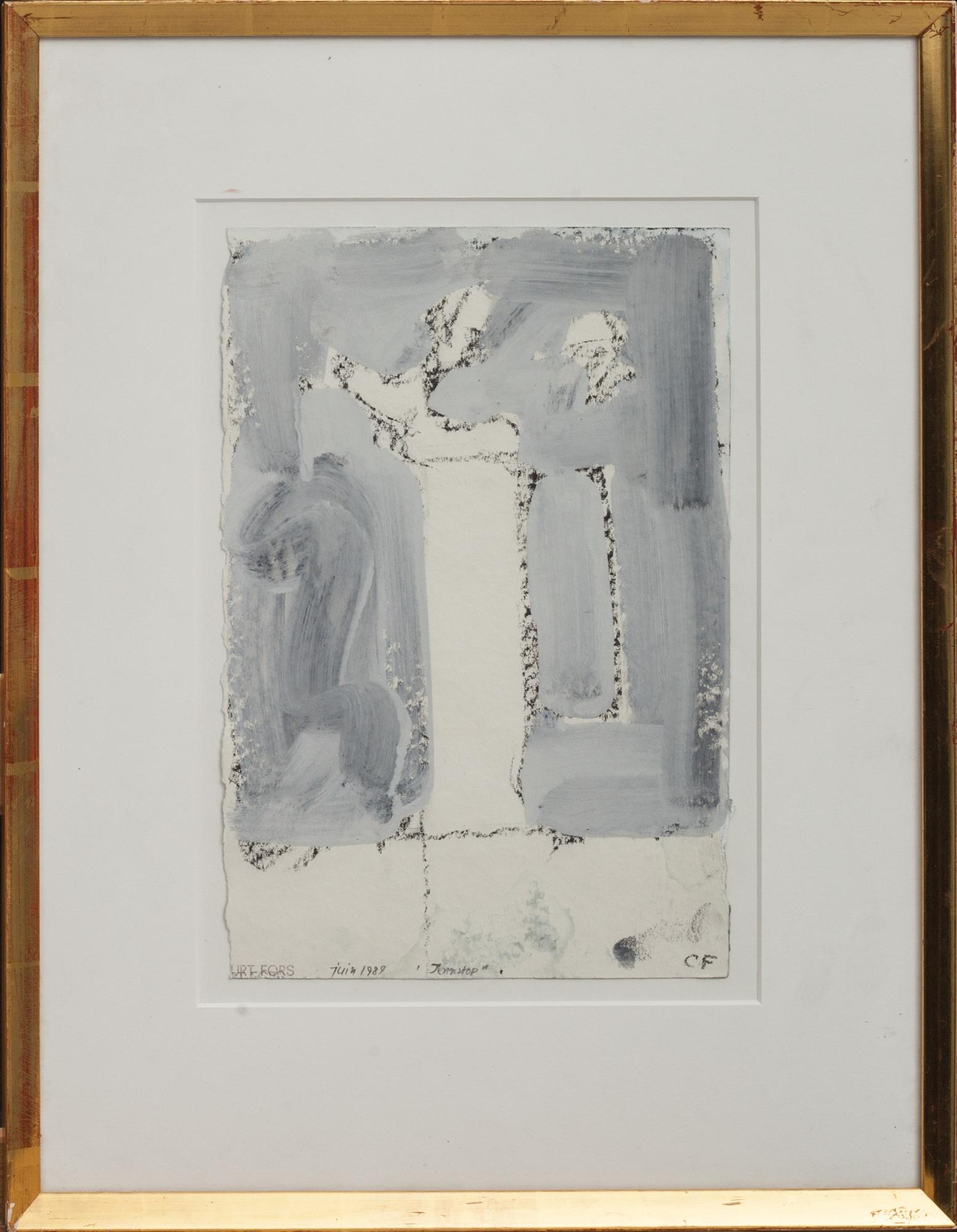 CURT FORS, blandteknik, monogram- och stämpelsignerad samt daterad 1989.