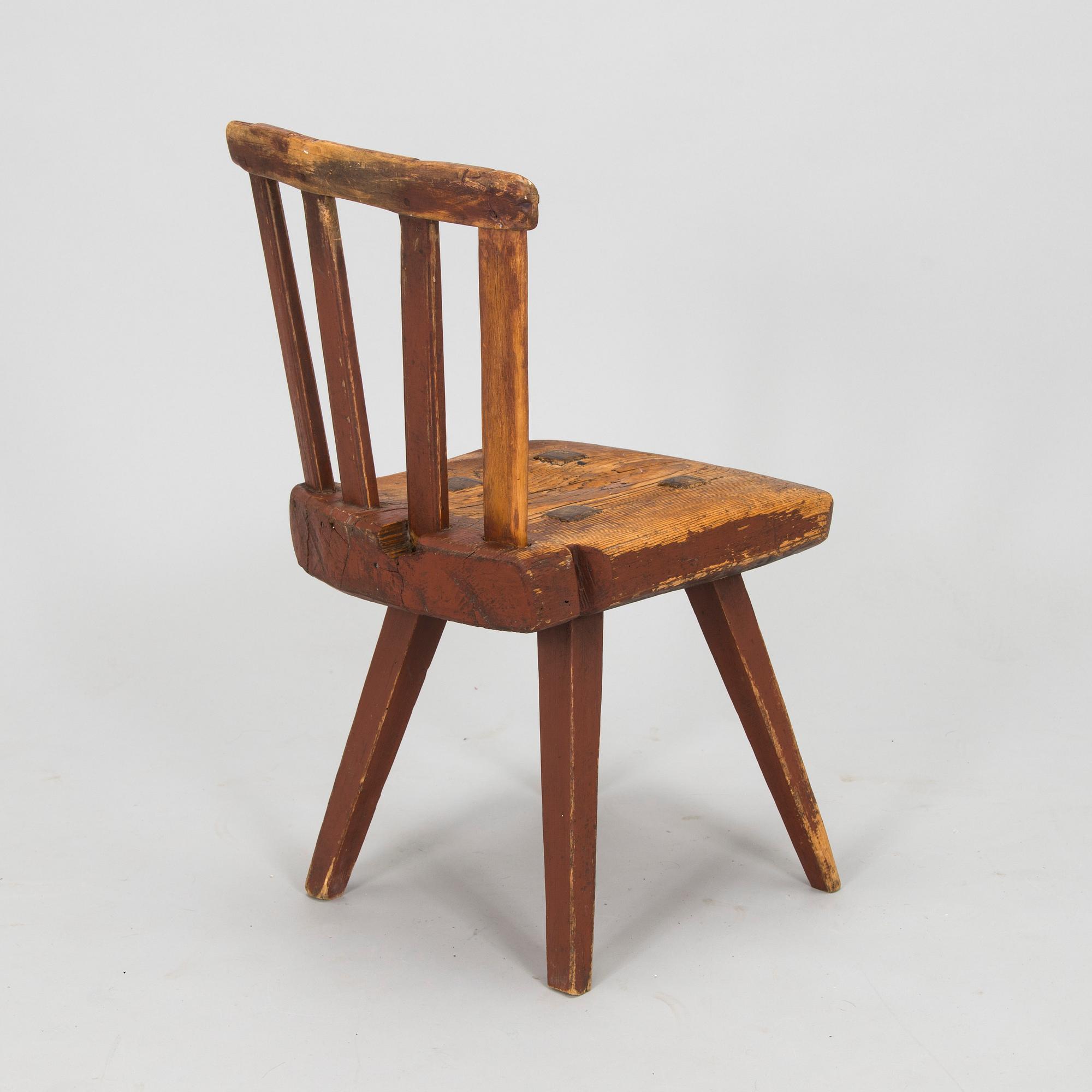 A folk art chair, 18th/19th century.