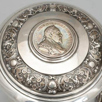 STOP, silver, GAB, Stockholm, 1901. Vikt ca 566 gram.