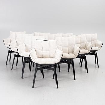 Patricia Urquiola, karmstolar, 10 st, "Husk", B&B Italia.