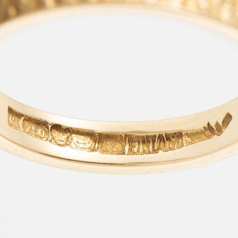 Björn Weckström, ring, 18K guld. Lapponia 1970.