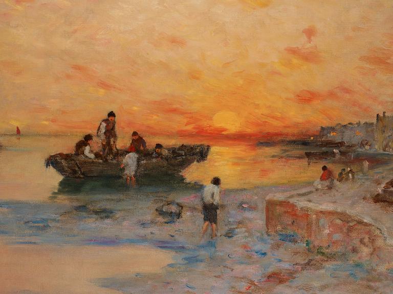 Wilhelm von Gegerfelt, Evening by the quay.