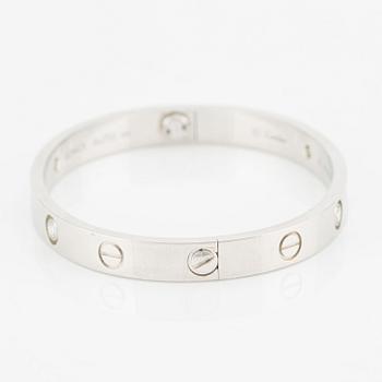Cartier armband "Love" 18K vitguld med runda briljantslipade diamanter.