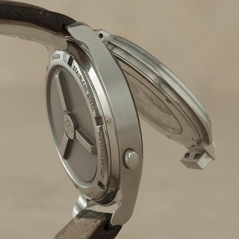 SJÖÖ SANDSTRÖM, Chronolink, Worldtimer UTC, Golf Timer, "Första 100-serien", armbandsur, 40 mm,