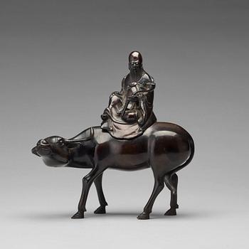 539. SKULPTUR, brons. Qingdynastin (1664-1912).