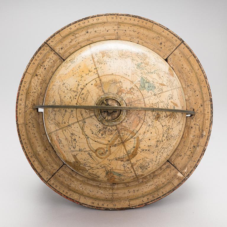 Himmelsglob, J & W. Newton, London 1.7. 1820.