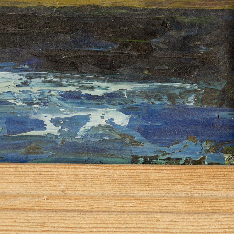 Christer Strömholm, olja på pannå, signerad och daterad -44.