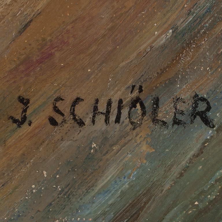 INGE SCHIÖLER, olja på duk, sign.