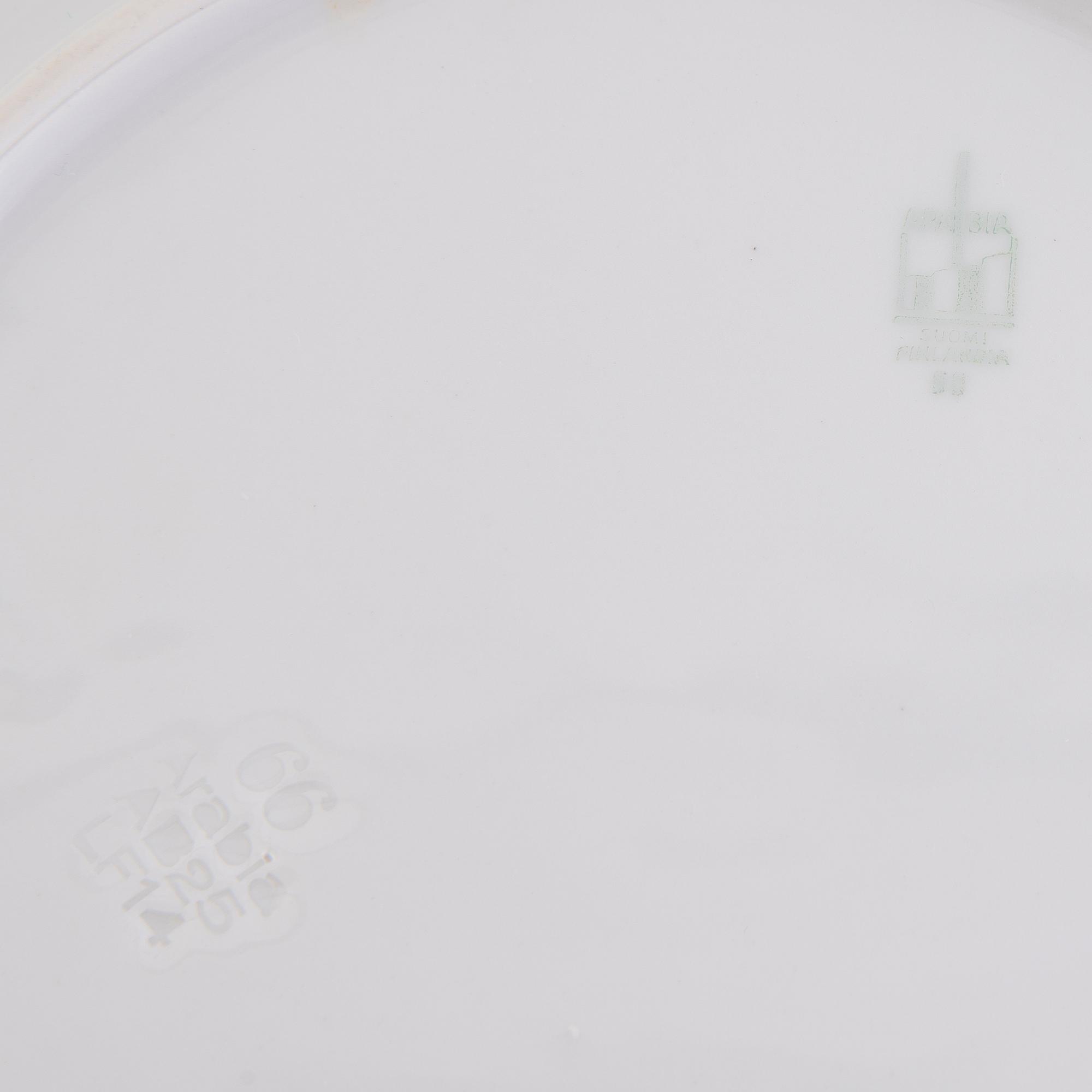 A 70-pcs set of dinnerware and for coffee, Arabia Finland 1932-1949.
