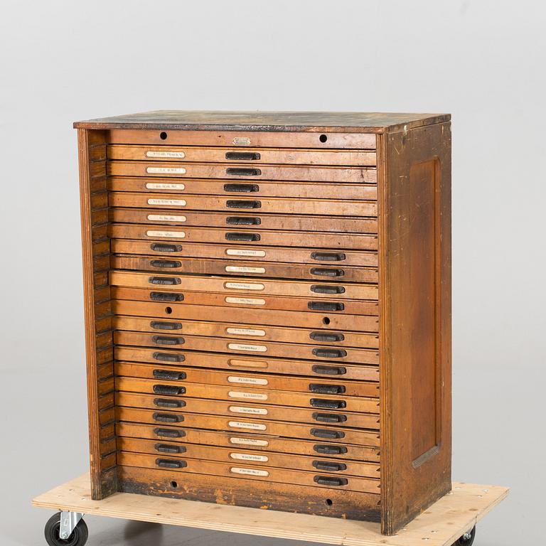 FILING CABINET, EARLY 20TH CENTURY.