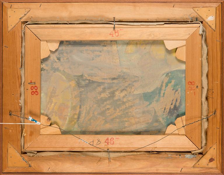 Christina Snellman, oil on canvas, signed and dated 1954.