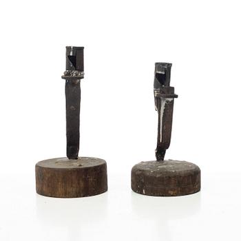 Stumpstakar, 2 st, allmoge,