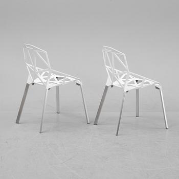 Konstantin Grcic, stolar, 6 st, "Chair One Stacking Chair", Magis, Italien.