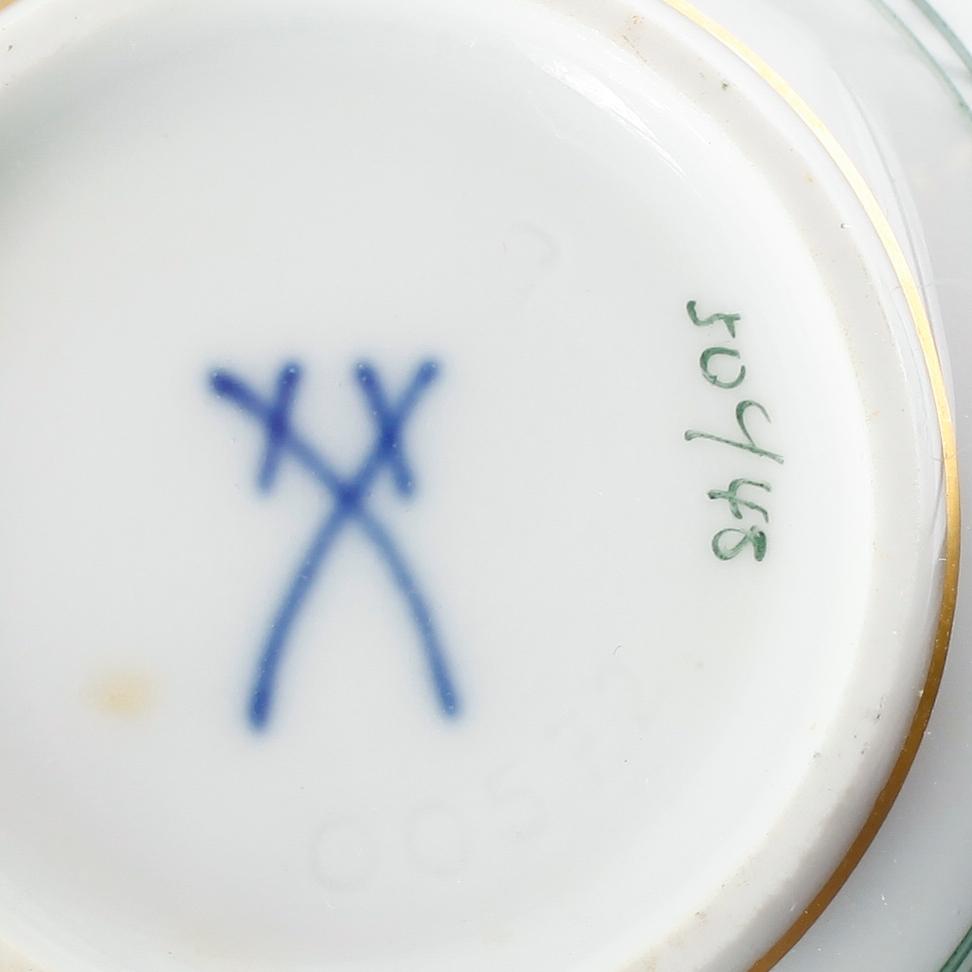 SERVISPORSLIN, 37 delar, porslin, Meissen, 1900-talets andra hälft.