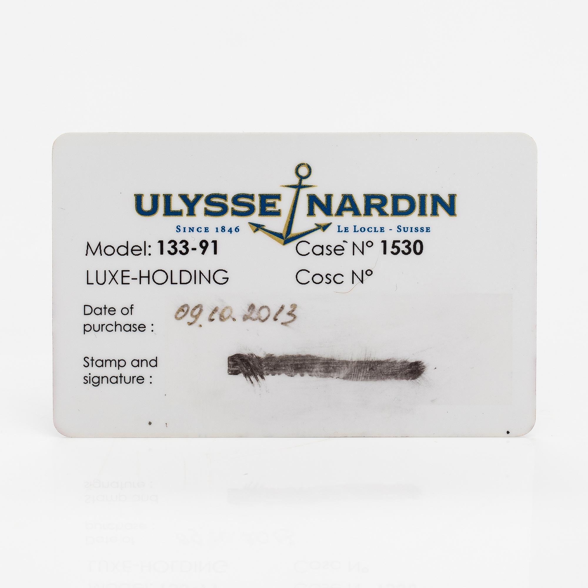Ulysse Nardin, Caprice, wristwatch, 34 x 35 mm.