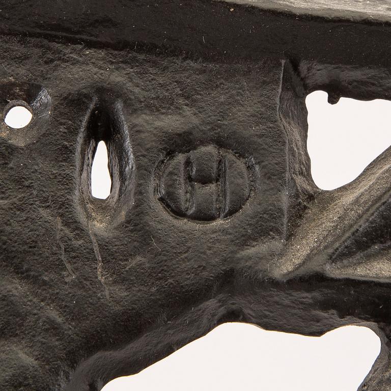 Olle Hermansson, gnistskydd, gjutjärn, Husqvarna 1960-tal.