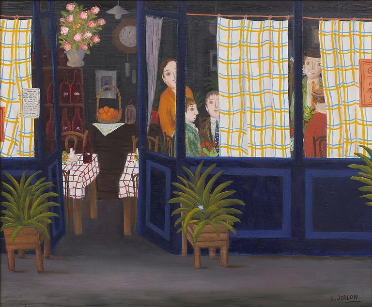 Lennart Jirlow, Outside the bistro.