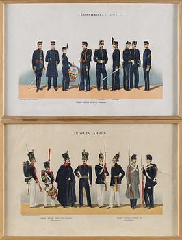 AFFISCHER, 2 st, litografiska tryck, 1900-talets första hälft.