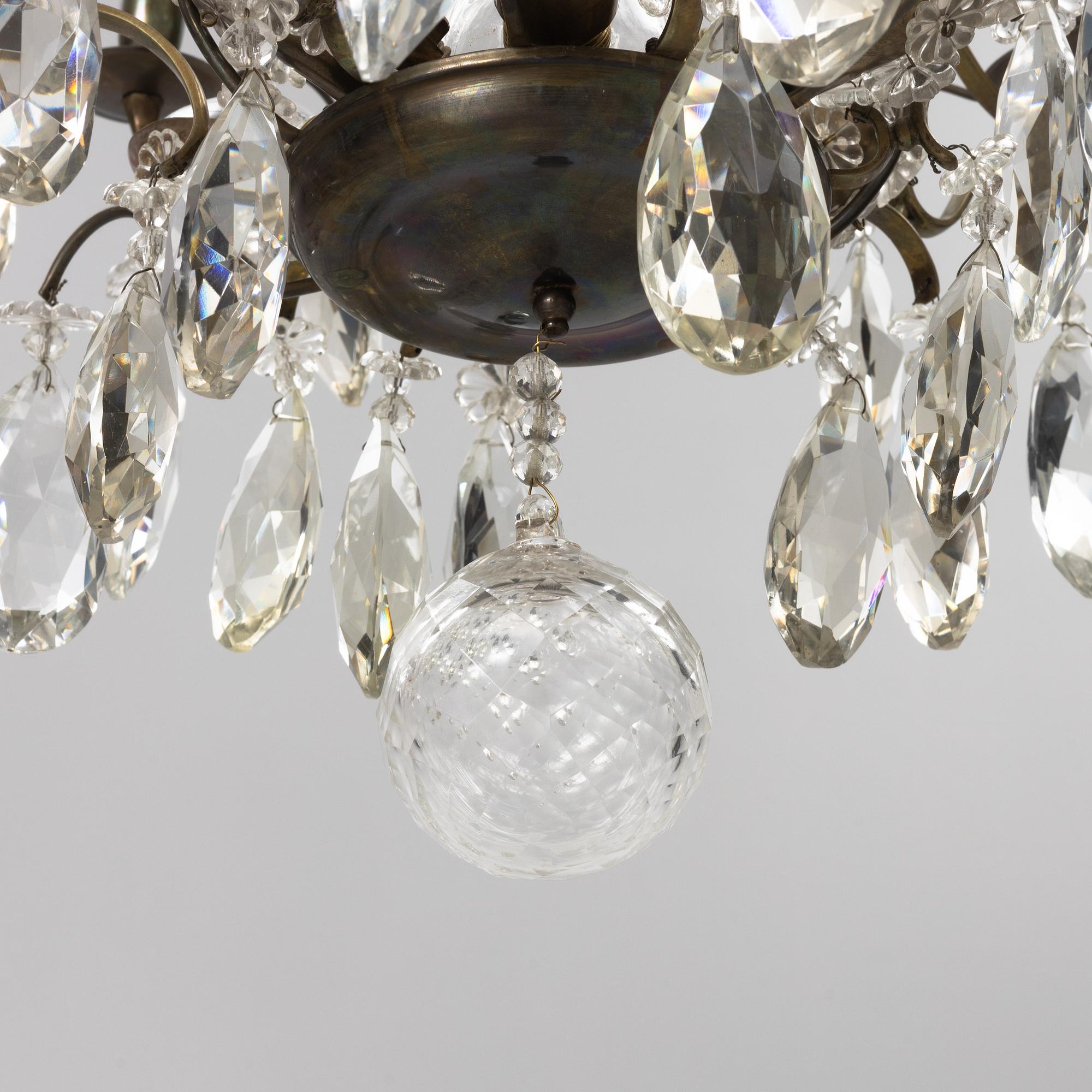 Chandelier, Rococo style, 20th century.