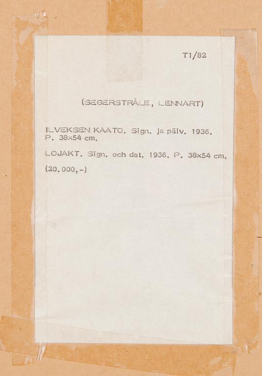 Lennart Segerstråle, Ilveksen Kaato.