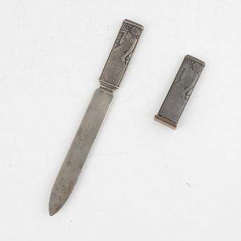 Sylvia Stave, letter opener and seal stamp, first half of the 20th century, CG Hallberg.