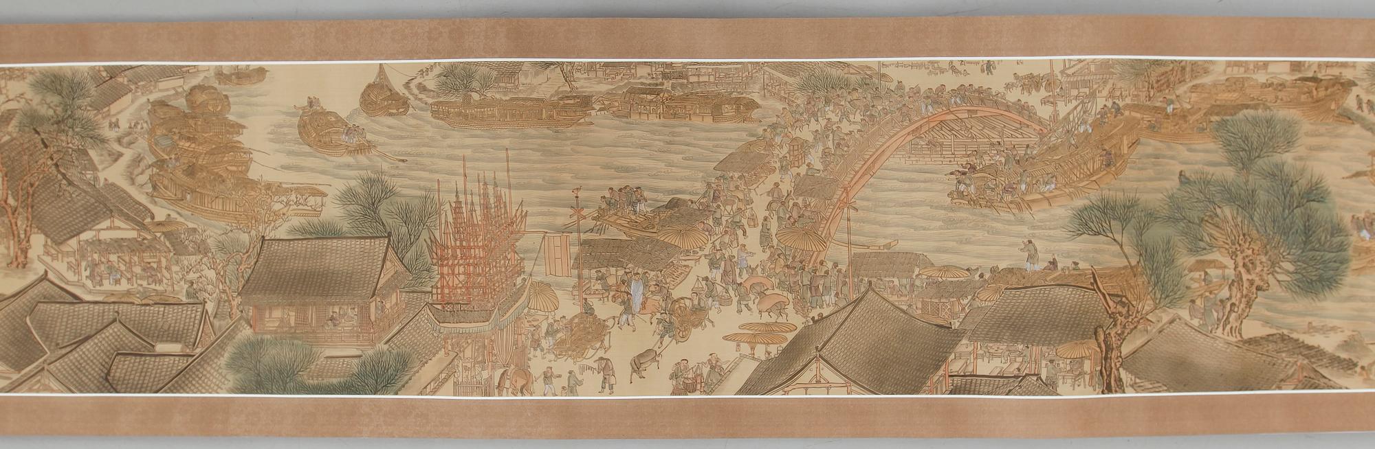 KAKEMONO, litografiskt tryck, 1900-tal.