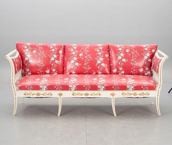 BANKETTSOFFA, sengustaviansk stil, 1800-tal.
