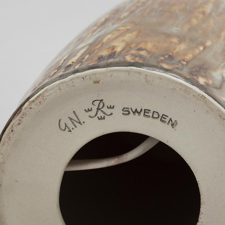 GUNNAR NYLUND, ett par snarlika bordslampor, stengods, Rörstrand, 1950/60-tal.