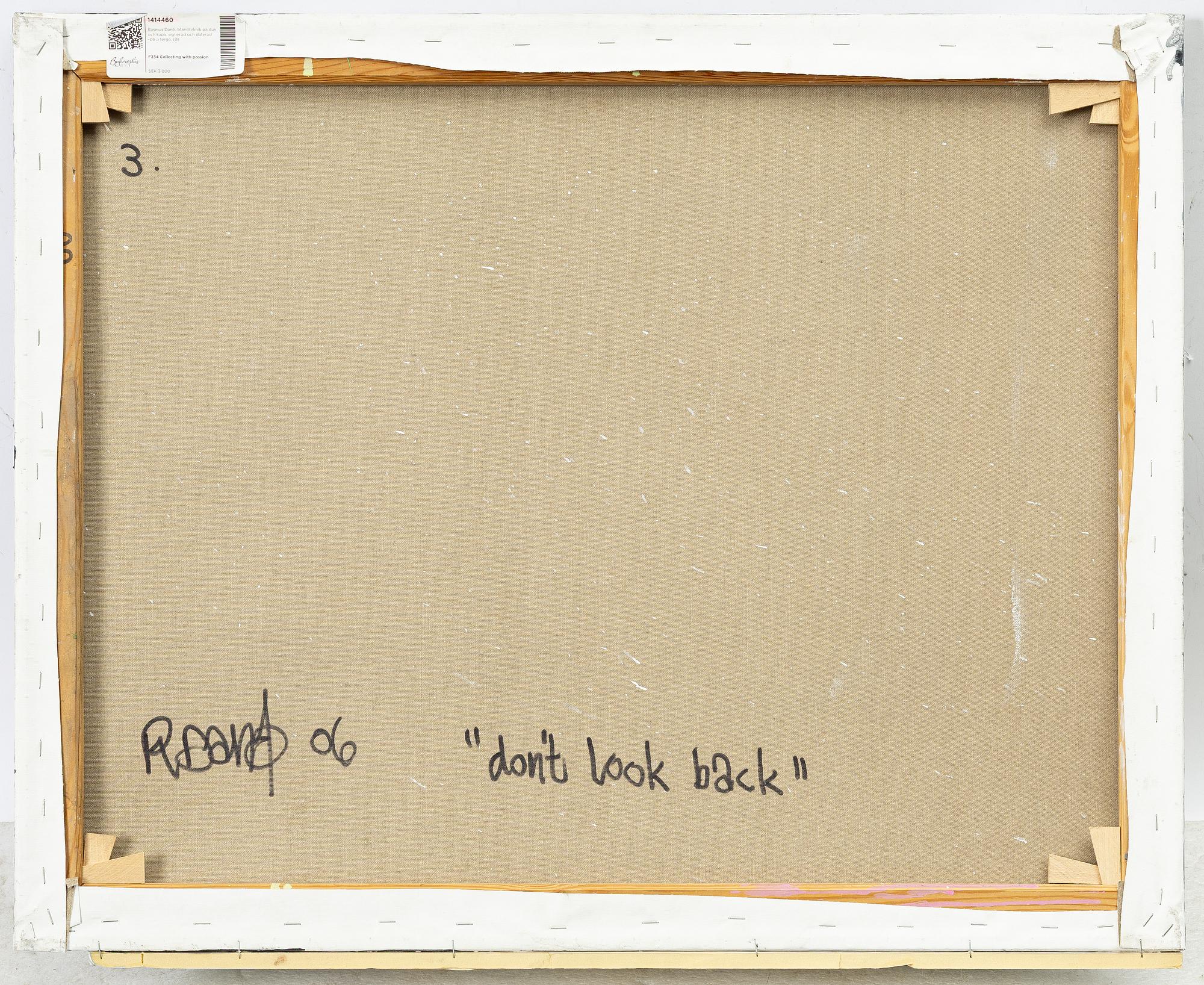 Rasmus Danö, "Don't look back".