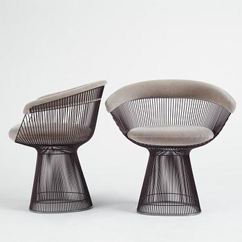 Warren Platner, a set of six "Platner Side Chair" chairs, Knoll International, post 1966.