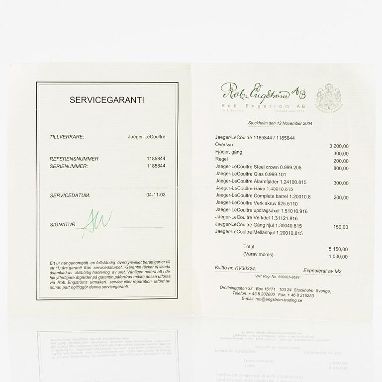 Jaeger-LeCoultre, Memovox, wristwatch, 37 mm.