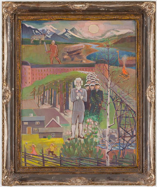 RUTH ZACHRISSON , olja på pannå, signerad och daterad 1944-45.