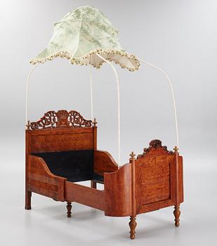 A Bed, second half of the 19th Century, and a Canopy.
