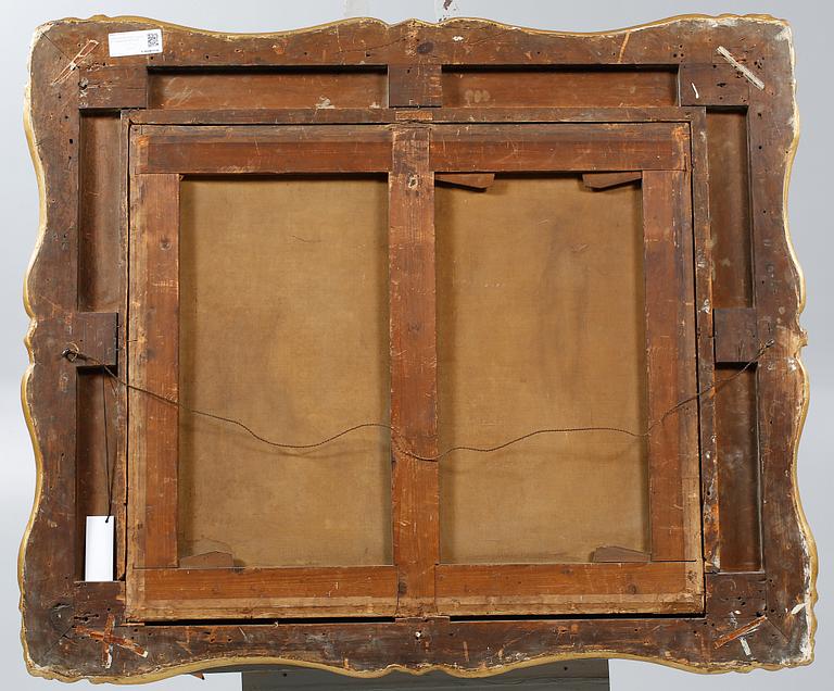 OKÄND KONSTNÄR, olja på duk, osignerad, 1800-tal.